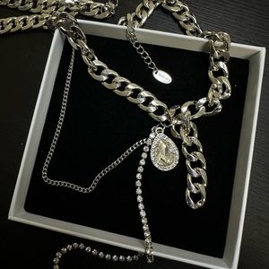 Sparkling Shining Stone Chain Chocker/ designer brand OCTO VITA